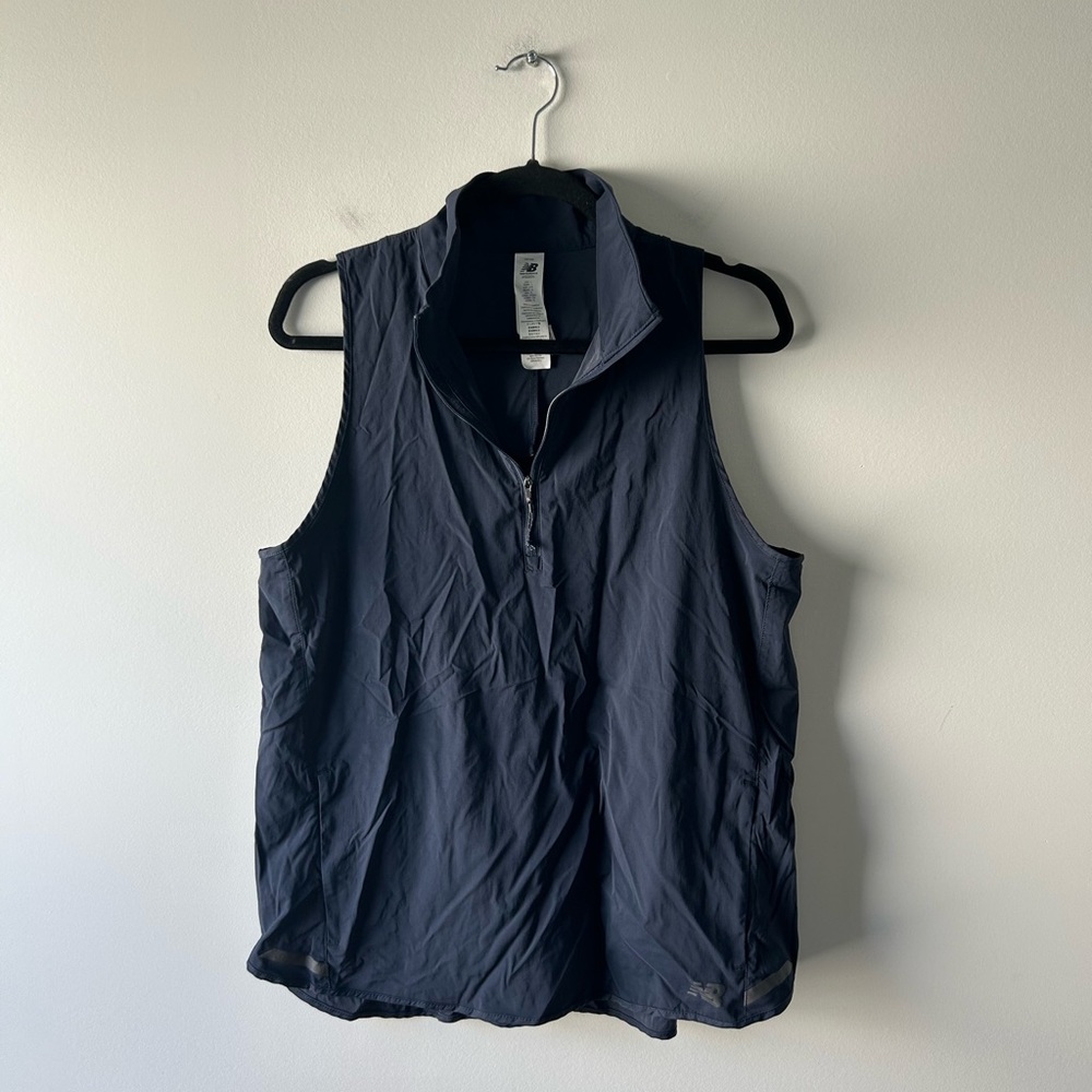 New Balance navy blue sleeveless athletic top